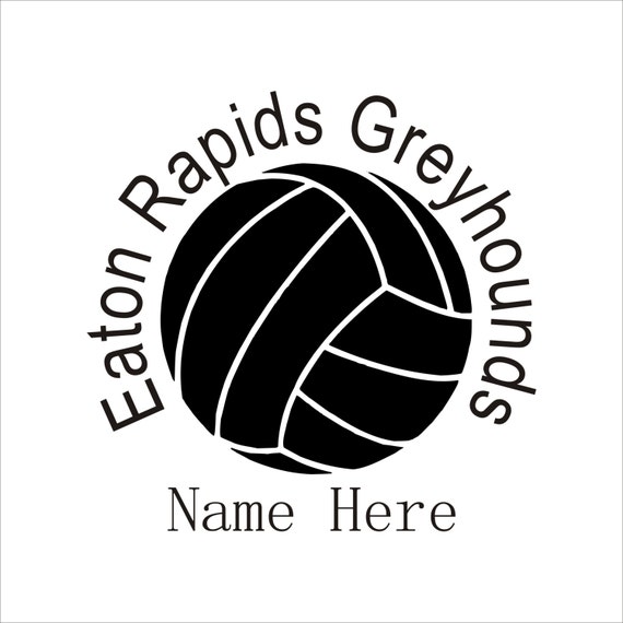 Personalized Volleyball Car Decal Vinyl Lettering High School