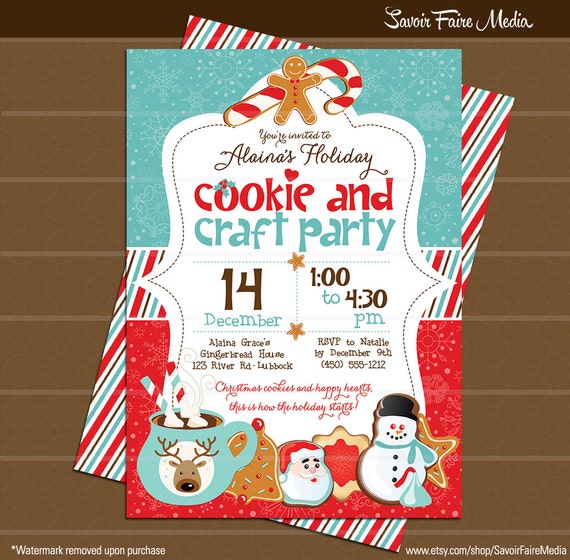 Free Printable Cookie Decorating Invitations 4