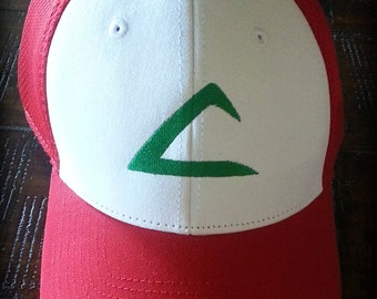 Pokemon Ash Ketchum inspired hat- New Era, embroidered, snap back Adult