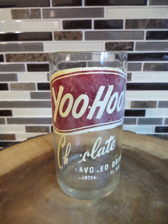 Vintage Yoo Hoo bottle drinking glass
