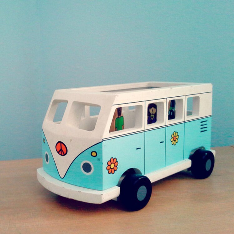 Toy Hippie Van Photograph Wall Decor for by ApplesandSpindles