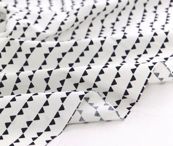 Cute Triangle Pattern Cotton Fabric by Yard AE11