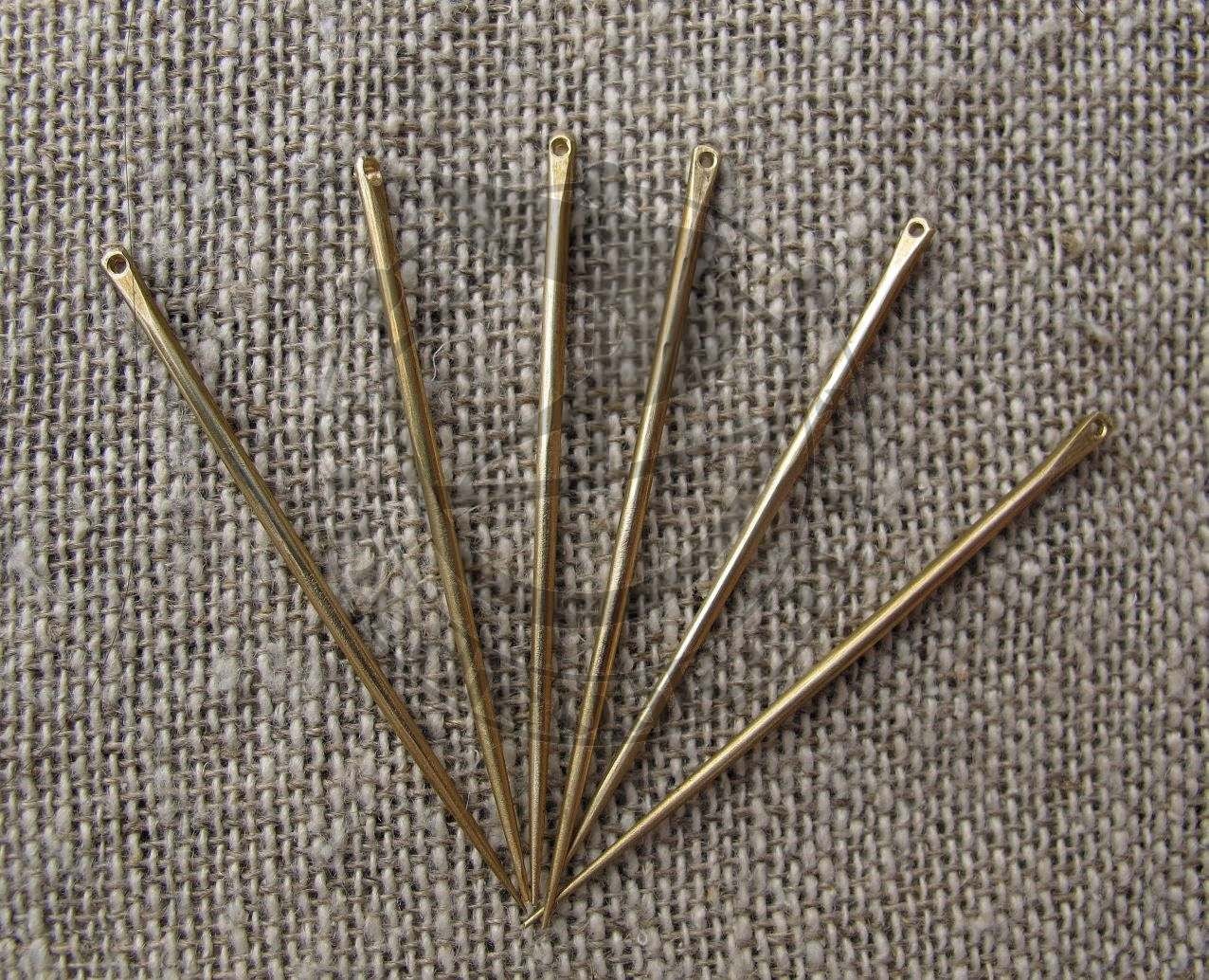 Brass needle for sewing historical reenactment by Medievalcrafteu