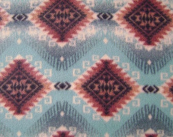 1.5 yards of Native American Print Fleece Fabric