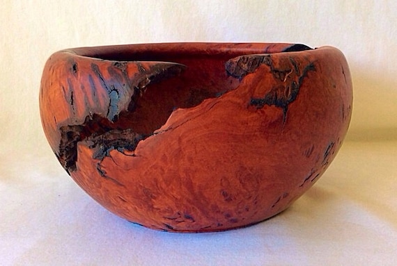 Artistic hand made wooden burl bowl crafted from by Broluk on Etsy