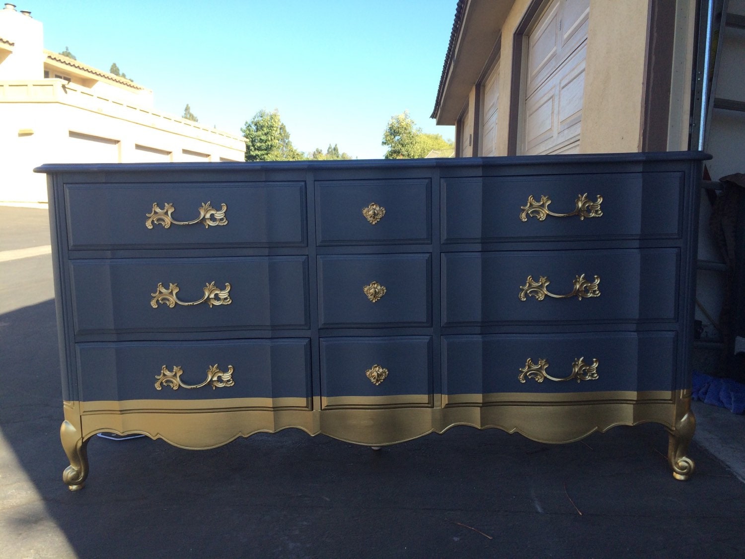 gold french bedroom furniture