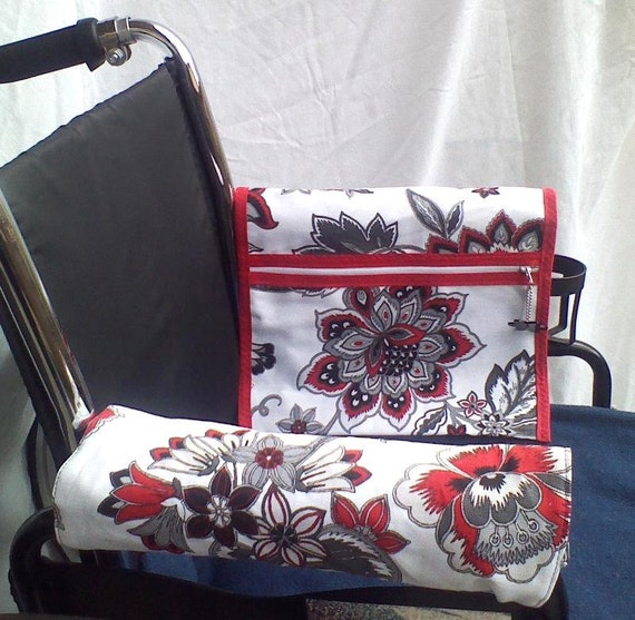 bag for armrest wheelchair or Chair, Pouch/Bag Walker,lined Power Wheelchair, Armrest Walker,