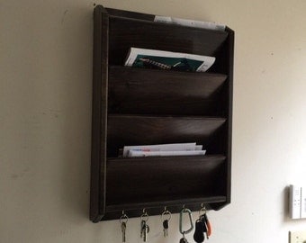Wall Hanging Mail Organizer wall mail organizer letter rack 3 pocket handcrafted wood Wall Hanging Mail Organizer wall mail organizer letter rack 3 pocket handcrafted wood