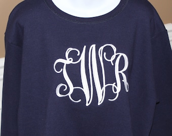 Monogrammed Sweatshirt Size Medium