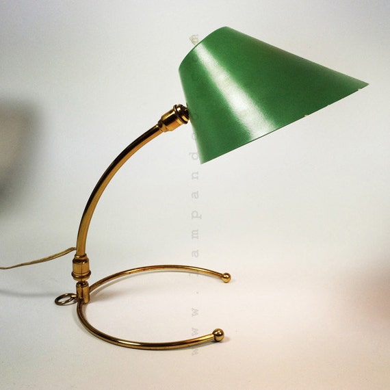 Gorgeous green bedside or wall mounted lamp. by LampAndCo on Etsy