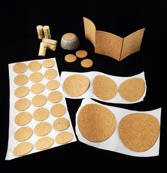 Self Adhesive Cork Disc 10 Diameter Pack of by VintageTrimMasters