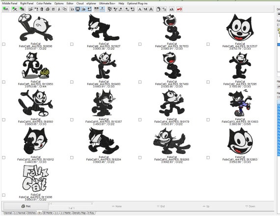 Felix the Cat Instant Download 17 Machine Embroidery Designs