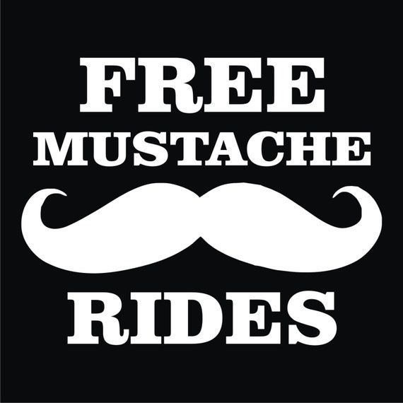 free mustache rides shirt