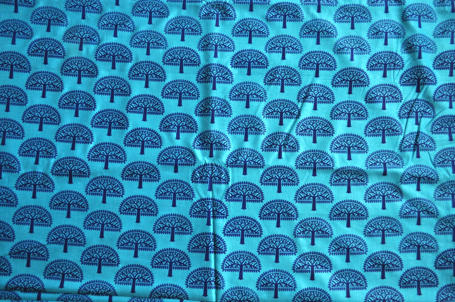 Top quality Tree print cotton silk fabric by the yard