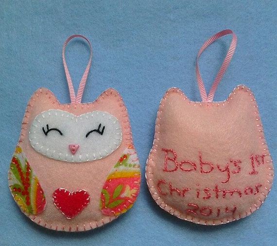 Baby's First Christmas Owl Ornament 