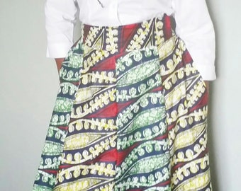 maxi skirt /African fabric skirt/ high waisted Ankara skirt