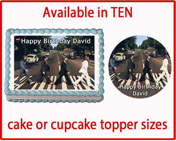 Beatles Edible Cake Cookie Or Cupcake Toppers Birthday