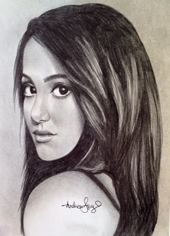 Ariana Grande A4 print from original pencil drawing