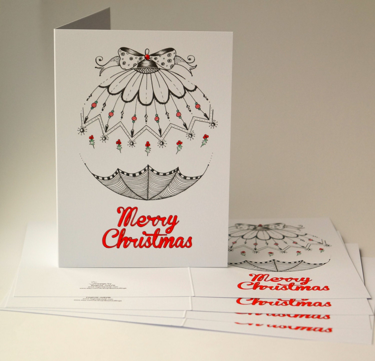 Zentangle Weihnachten Karten Frohe Weihnachten