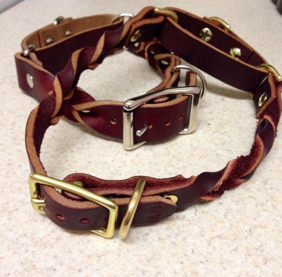 Custom Leather Martingale Collar by MartinsNestStudio on Etsy