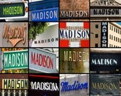 Photo Canvas featuring the name MADISON in photos of signs