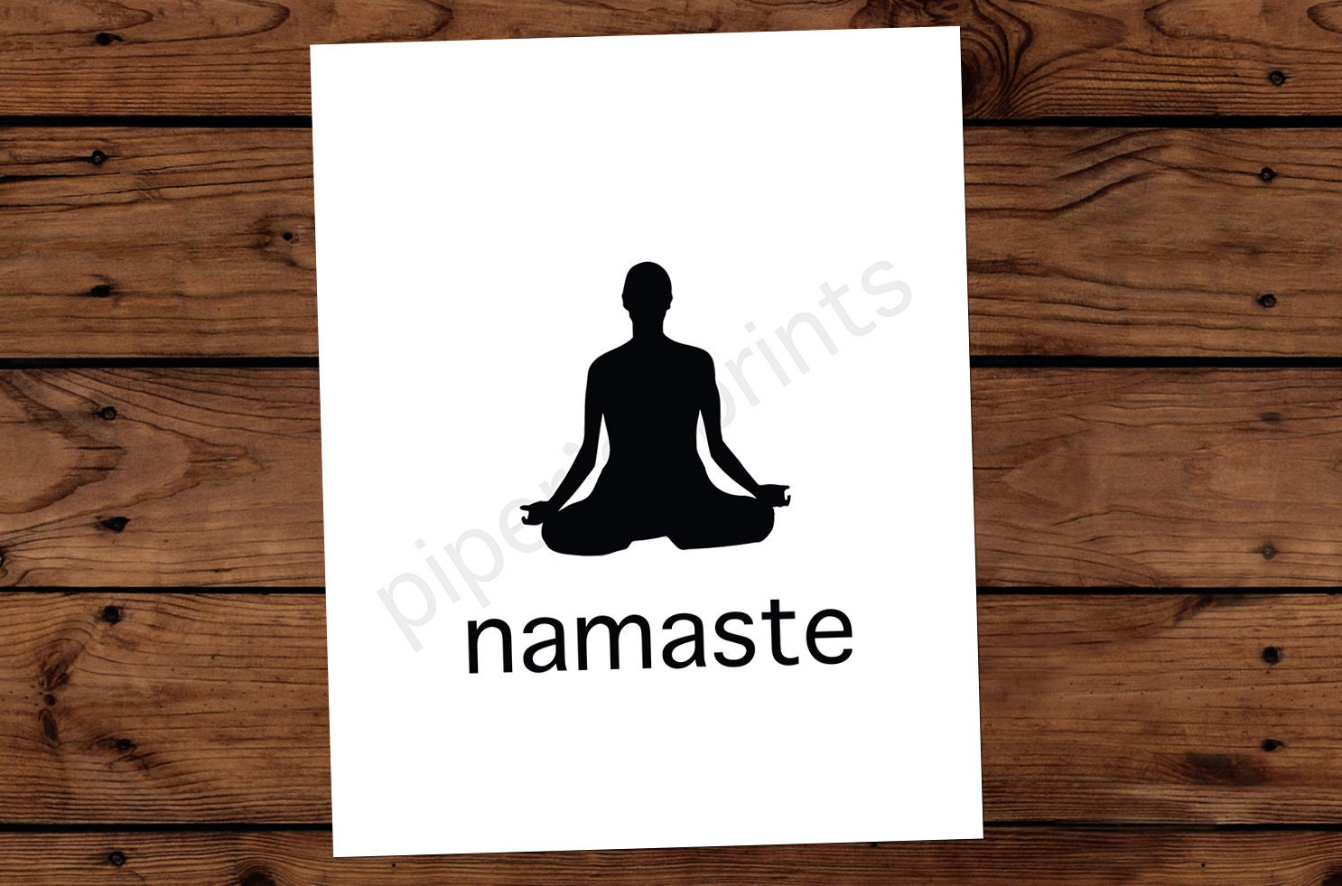 8x10 Print Namaste By Pipersprints On Etsy