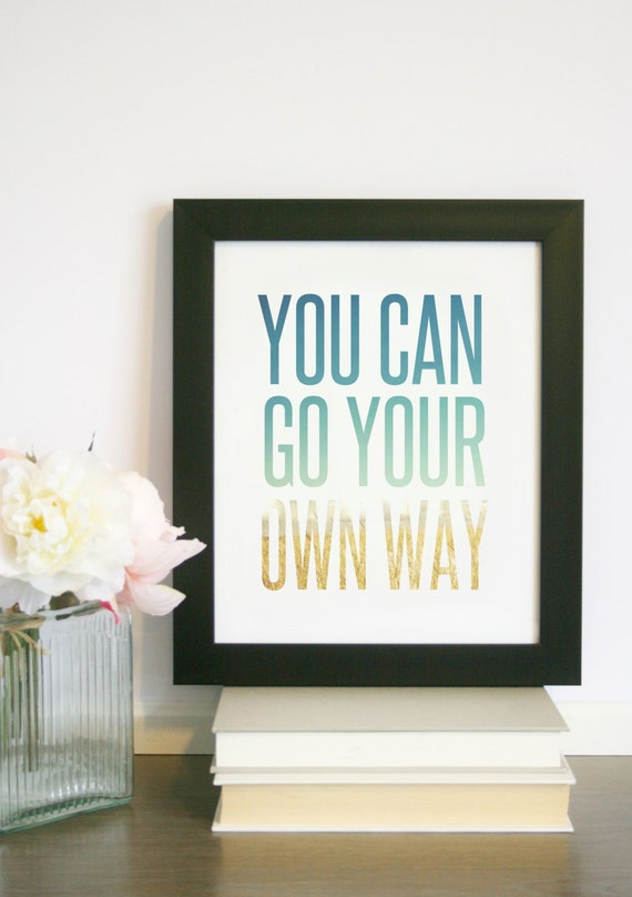 Items similar to You Can Go Your Own Way Lyrics by Fleetwood Mac