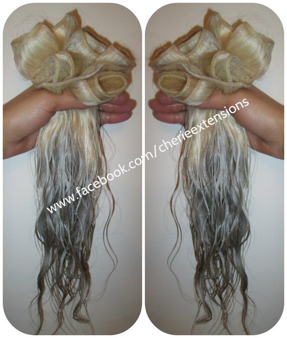 Balayage Dip Dye 8a Remy Ombre Human Hair Extensions Balayage Dip Dye 8a Remy Ombre Human Hair Extensions Full Head Weft Colour 60 Platinum
