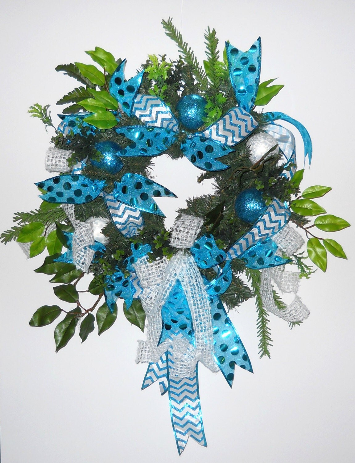 christmas evergreen blue teal wreath holiday door wall christmas evergreen blue teal wreath holiday door wall