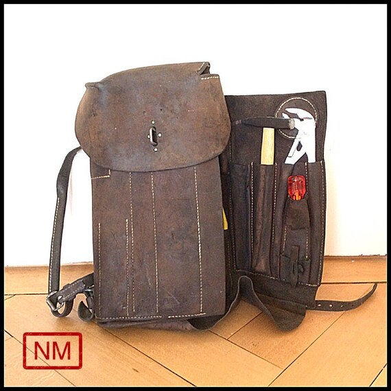 Vintage Swiss Army Backpack for Keeping by NaturaMachinata on Etsy