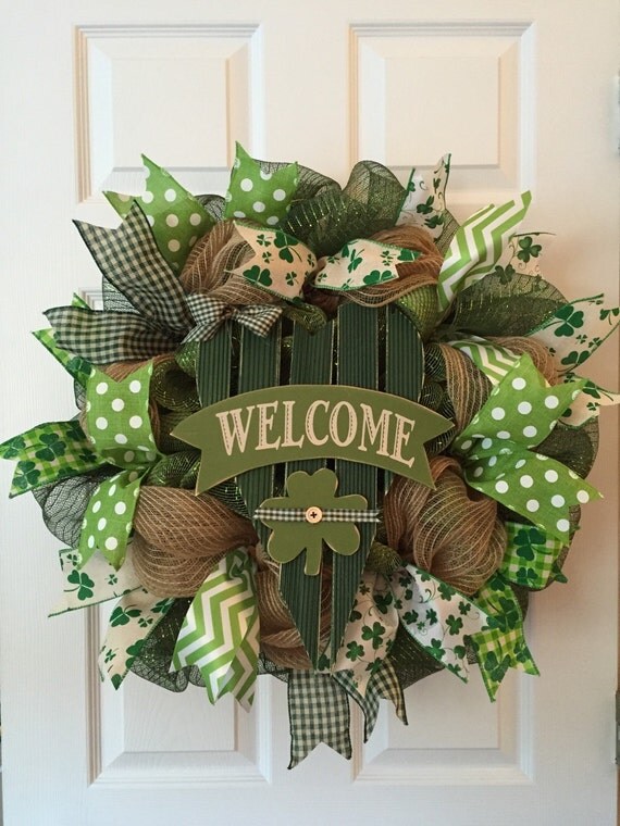 Download Items similar to Last one left!! St. Patricks Day wreath ...