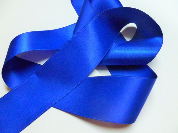 Items Similar To Navy Blue Satin Ribbon 1 12 Inches Wide By 4 Yards Long On Etsy 4617