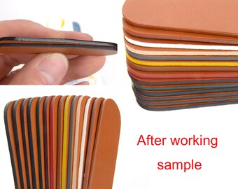 Fenice Co. Leather edge paint Section Lacquers offers a pleasing finish to the edges,finisher
