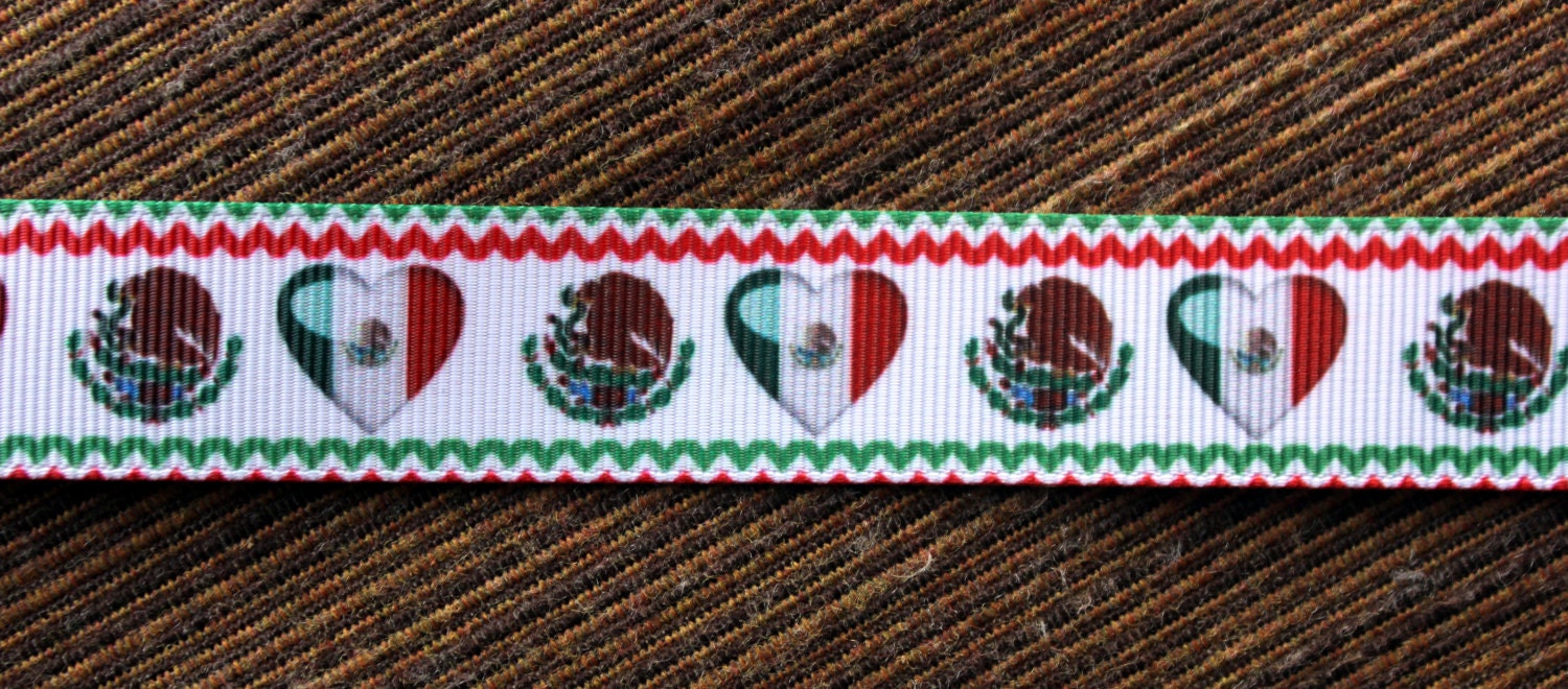 Mexican Flag Cinco De Mayo Ribbon by SubkultureDesigns on Etsy