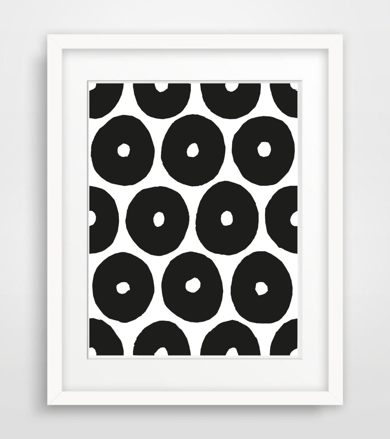 Geometric wall art Scandinavian black and white wall art