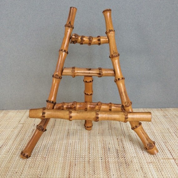 Vintage bamboo easel vintage easel old easel vintage