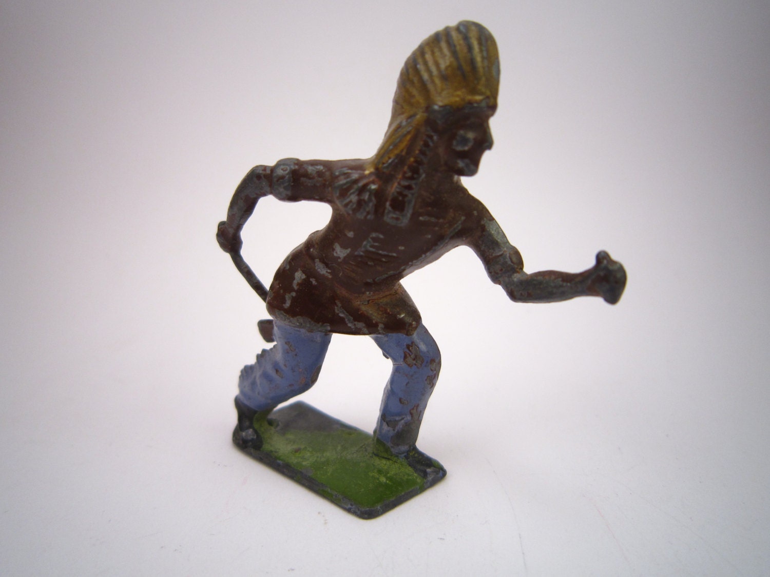 Vintage Indian Britains Lead Painted Metal Toy England