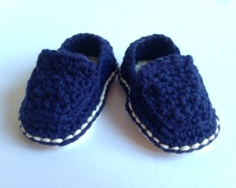 Crochet Baby Booties. Cotton loafers. Baby shoes