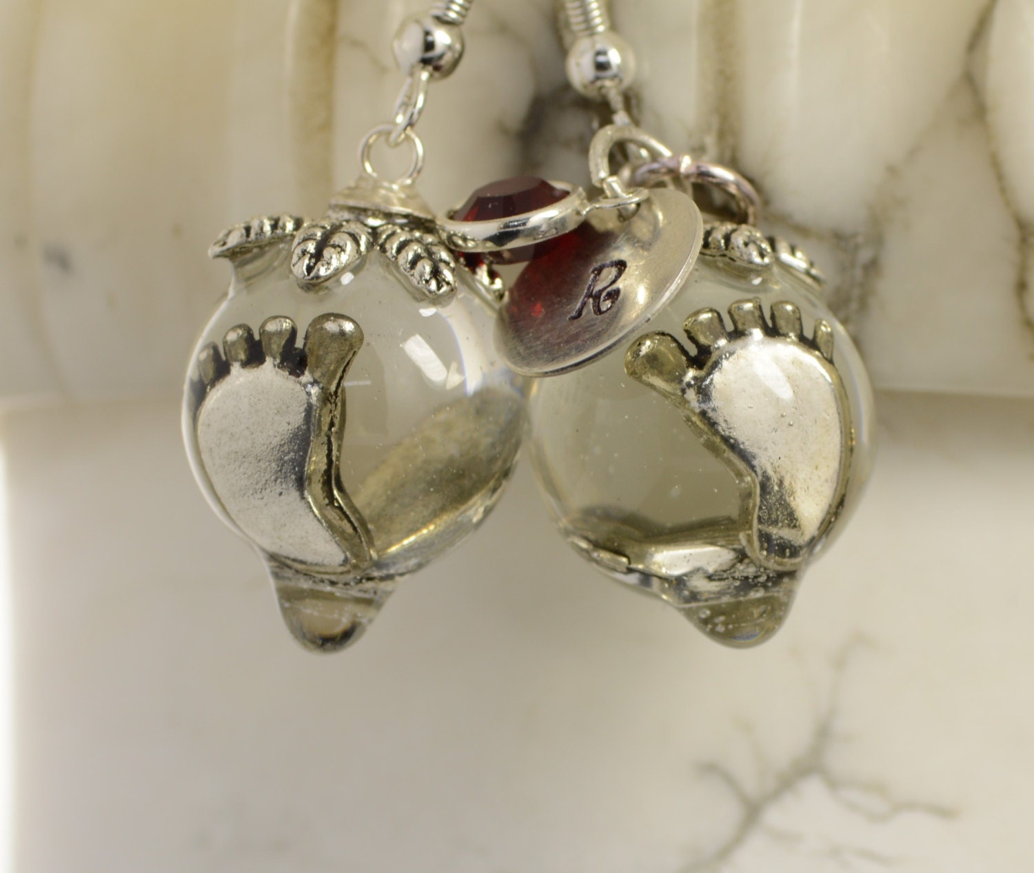 Baby Feet Jewelry. Baby Feet Earrings. Personalized Jewelry