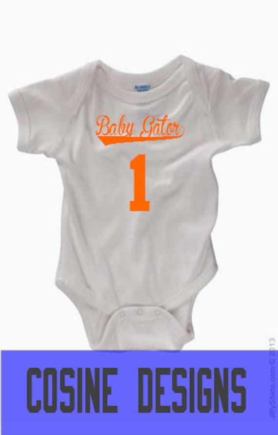 Florida Gator Baby Onesie Florida Gators Parody by CosineDesigns