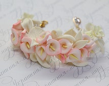 Popular items for calla lily bracelet on Etsy