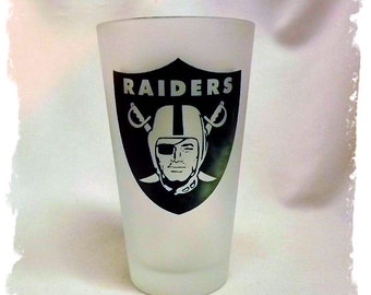 Oakland Raiders Pint Beer Glass