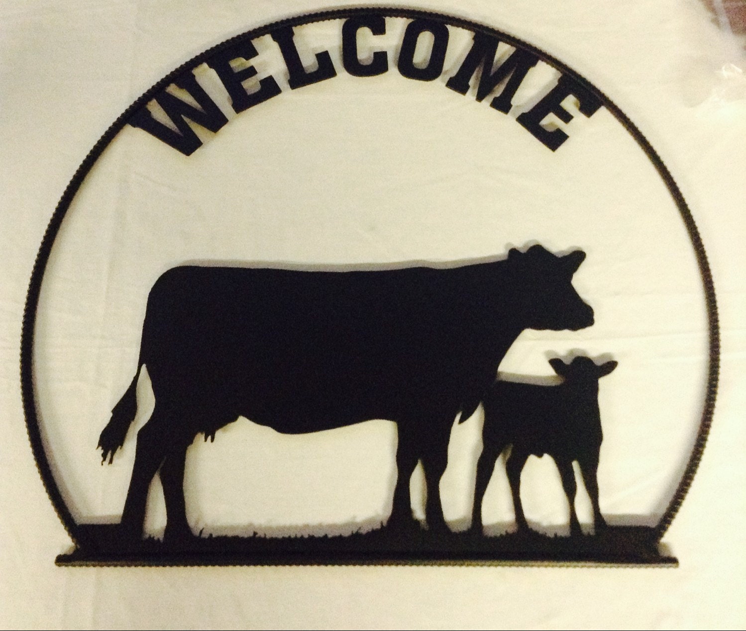 Cow Welcome Sign by SeversonIronworks on Etsy