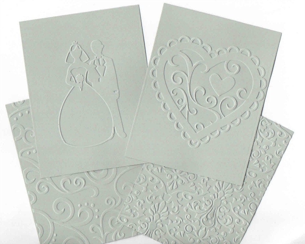 Embossed Cardstock 12 sheets Wedding / by KraftingBrighterDays