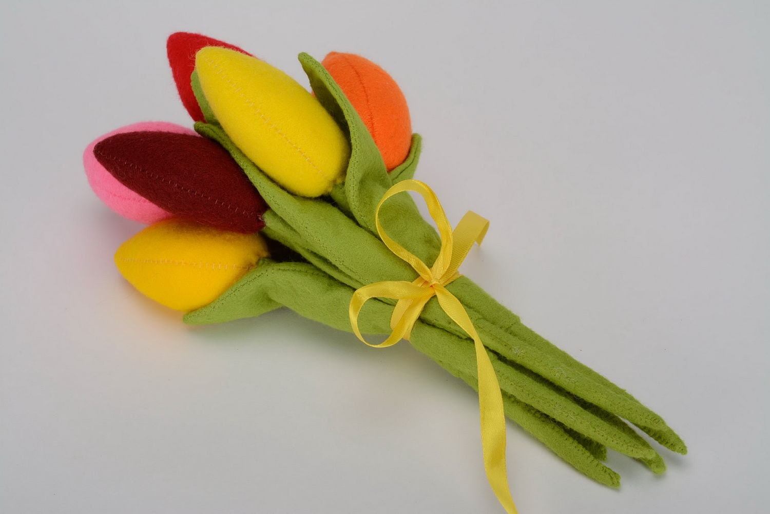 Charming soft toy Bouquet of tulips by Knittetoys on Etsy