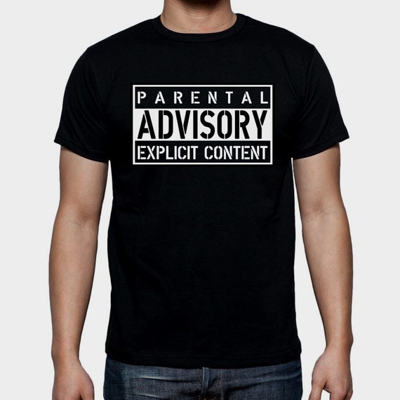 Camiseta hombre PARENTAL ADVISORY T shirt varias by GarajedelRock