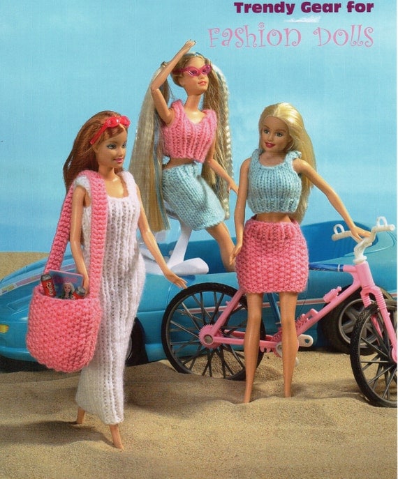 Teenage Dolls Knitting Pattern dress skirts tops dolls by ...