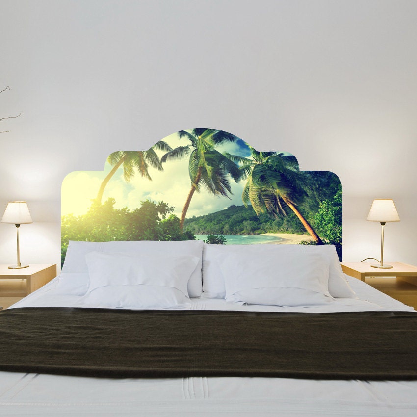 ON SALE Headboards Tropical Headboard Palm Trees Beach