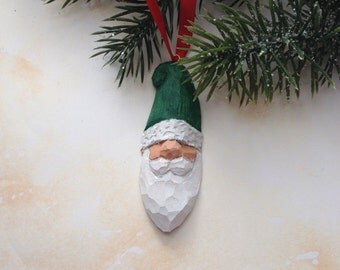 Santa Wood Carvings curated by The Wood Carvers of Etsy on Etsy