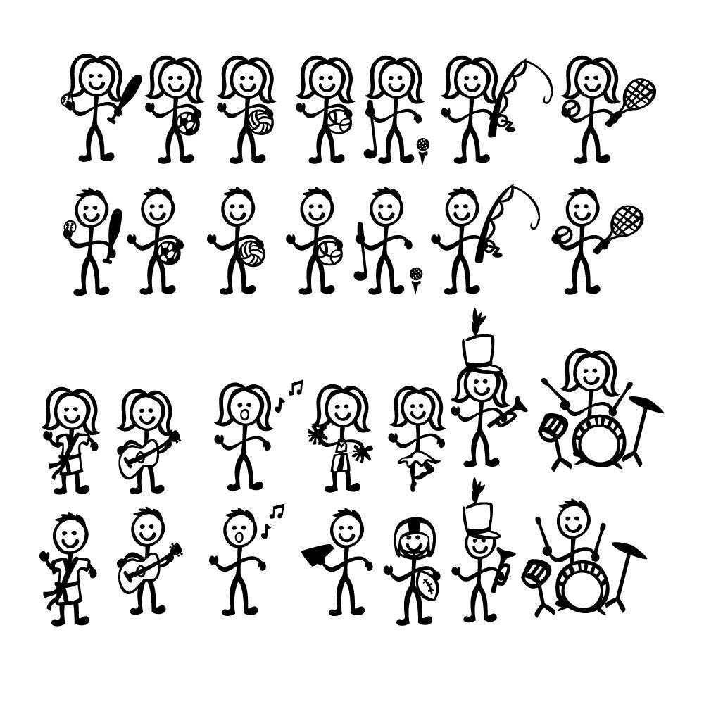 Free Free 241 Family Figures Svg SVG PNG EPS DXF File